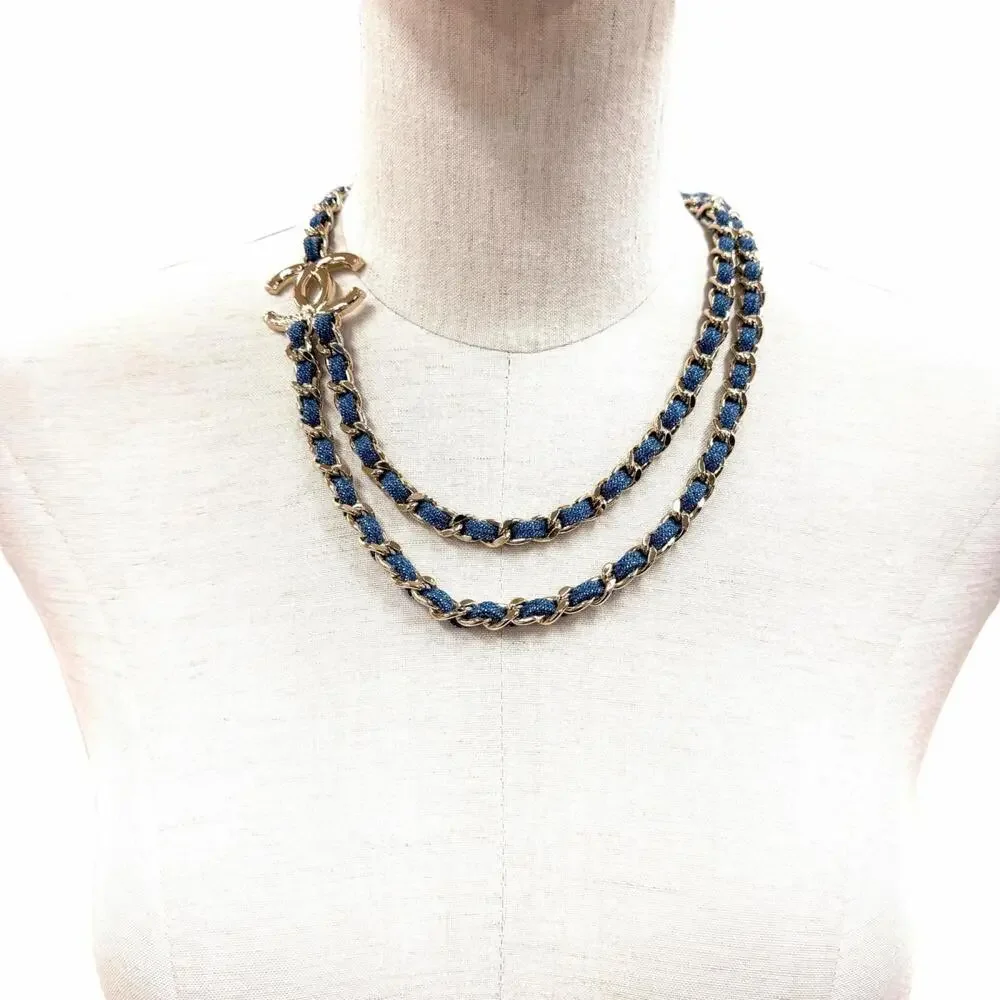 Chanel Cc Logo Chain Pendant Necklace #261270C20B